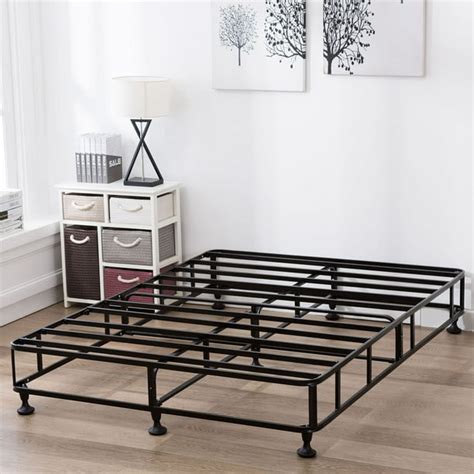 metal queen bed frame for box spring and mattress|queen size box spring delivery.